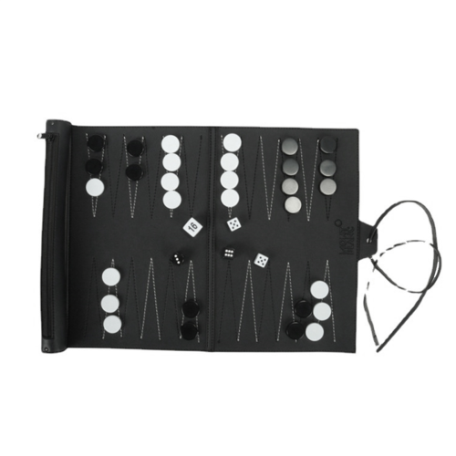 Roll Up Backgammon Sets Portable Travel Board Game Set for Adults and 1