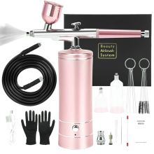 Vylepšená sada airbrush s kompresorem, akumulátorová automatická ruční pistole
