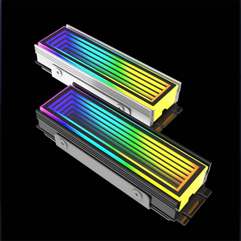 M.2 Argb Computer Radiator 2280 Ssd M2 Pc Rgb Nvme Cooler Heatsink End Light 4852641489449