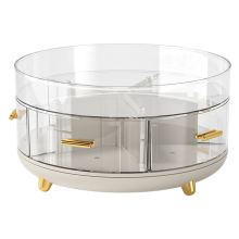 2-stufiger rotierender Make-up-Organizer für die Arbeitsplatte, Badezimmer-Organizer und St