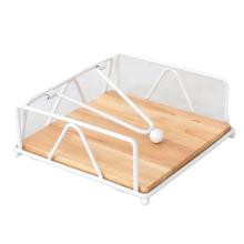 Massivholz Tissue Halter Hause Serviette Container Gold Metall Fall für Heiße