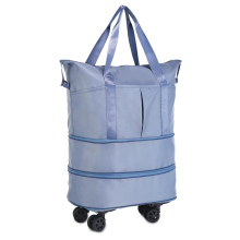 Rollende Reisetasche mit Rädern, erweiterbare, faltbare Reisetasche mit Rädern für T