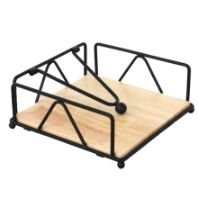 Massivholz Tissue Halter Hause Serviette Container Gold Metall Fall für Heiße