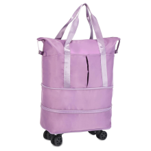 Rollende Reisetasche mit Rädern, erweiterbare, faltbare Reisetasche mit Rädern für T