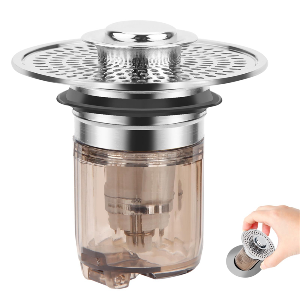 Athroom Sink Stopper And Drain Strainer 2 In 1 Catches Hair Debris Sui 4852641486578