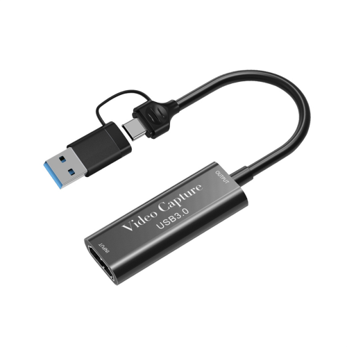 Placa de captura de vídeo USB 3.0 4K - compatível com 1080P 60fps USB tipo C Rec 1
