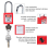 Lockout Tagout Station with 10 Keyed Different Safety Padlocks 2 Hasps 4