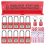 Lockout Tagout Station with 10 Keyed Different Safety Padlocks 2 Hasps 1