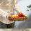 Round Wicker Baskets,Hand Woven Tray Storage Baskets Natural Water Hya 4