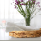 Round Wicker Baskets,Hand Woven Tray Storage Baskets Natural Water Hya 5