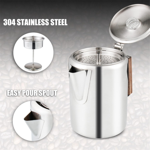 Coffee Percolators Stovetop for Camping, Percolator Pot Stainless Stee 2