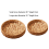 Round Wicker Baskets,Hand Woven Tray Storage Baskets Natural Water Hya 6