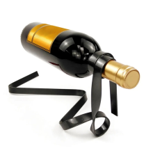Eisen Wein Flasche Halter Hängen Rack Bar Schrank Hause Schwarz