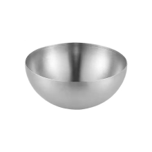 Silber Edelstahl Obst Salat Schüsseln Große Kapazität Koreanischen Stil F