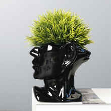 Porträt Statue Vase Pflanzer Nordic Blumentopf Keramik Innen Desktop