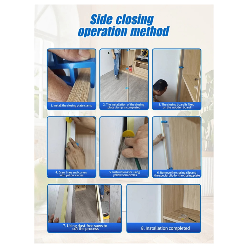 Wardrobe Closing Board Clip Woodworking 16-18Mm Carpentry Fixed Clamp 4852641400154