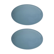 Retro Pu Tischset Europäischen Französisch Stil Oval Isolierung Matte Ins Waterp