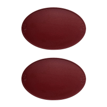 Retro Pu Tischset Europäischen Französisch Stil Oval Isolierung Matte Ins Waterp
