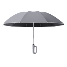 Vollautomatischer umgekehrter Klappschirm mit winddichtem reflektierendem Streifen
