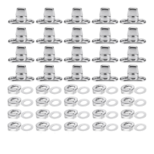 20 Sets Marine Grade Twist Lock Fasteners Turn Button Eyelet and Stud,