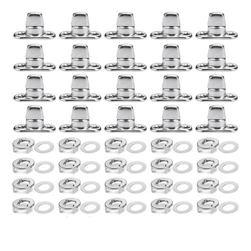 20 Sets Marine Grade Twist Lock Fasteners Turn Button Eyelet and Stud,