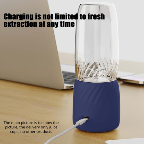Portable Blender Rechargeable Mini Juicer, Handheld Personal Fruit and 1