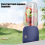 Portable Blender Rechargeable Mini Juicer, Handheld Personal Fruit and 5