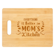 Geschenke für Mama, Beste Mama Geburtstag - Personalisierte Gravur Bambus Schneide
