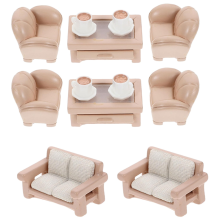 Set Miniaturen Sofa Spielzeug Miniatur Ornament Tiny House Tee Tisch Modus