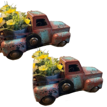 Retro Verschrottet Lkw Blumentöpfe Blumen und Pflanzen Topf Harz Handwerk