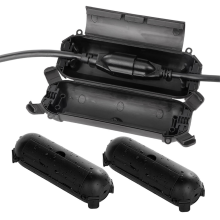 Confezione da 4 coperture di sicurezza per cavi di prolunga da esterno, resistenti alle intemperie, elettriche