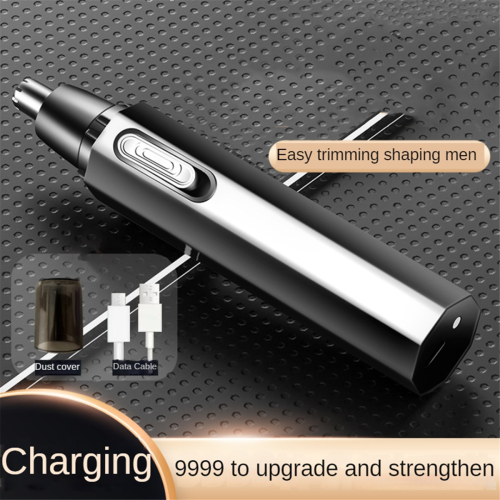 Tagliacapelli per naso e orecchie per uomo, ricaricabile tramite USB, professionale, T 2
