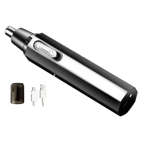 Tagliacapelli per naso e orecchie per uomo, ricaricabile tramite USB, professionale, T 1