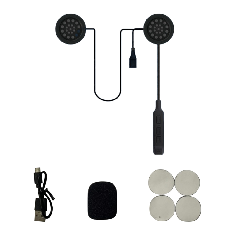 Auriculares Bluetooth 5.3 Para Casco De Motocicleta, Uno A Dos, Con Control De Voz-image