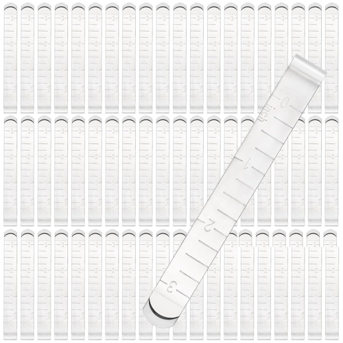 60pcs Sewing Clips,3Inch Hemming Clips,Sewing Measurement Ruler,for Fa 1