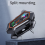 Bluetooth 5.0 Motorcykelhjelm Headset Hovedtelefon Trådløs Interphone 6