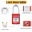 Lockout Tagout Station for Safe Electrical Lockouts,2Hasps,25Loto Tags 3