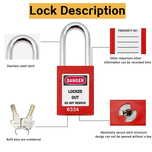 Lockout Tagout Station for Safe Electrical Lockouts,2Hasps,25Loto Tags 2