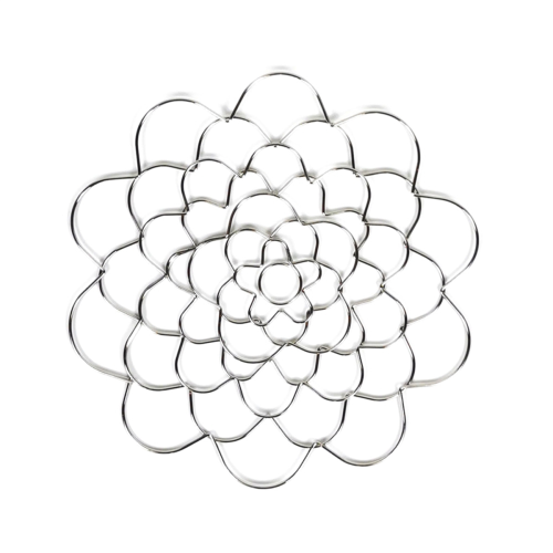 Blomsterarrangementholderassistent genanvendelig rustfrit stål 6 tommer 1