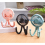 Rosa Tragbare USB Aufladbare Leise Mini Ventilator 3 Geschwindigkeit Einstellbar mit 8