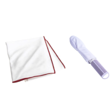 Conjunto de 2 panos para polimento de taças de vinho, champanhe e taças para -Fr