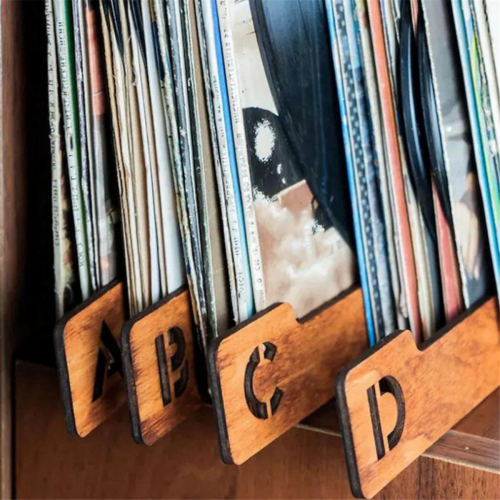Séparateurs de disques vinyles, séparateurs de disques, séparateurs de rangement alphabétiques A- 2