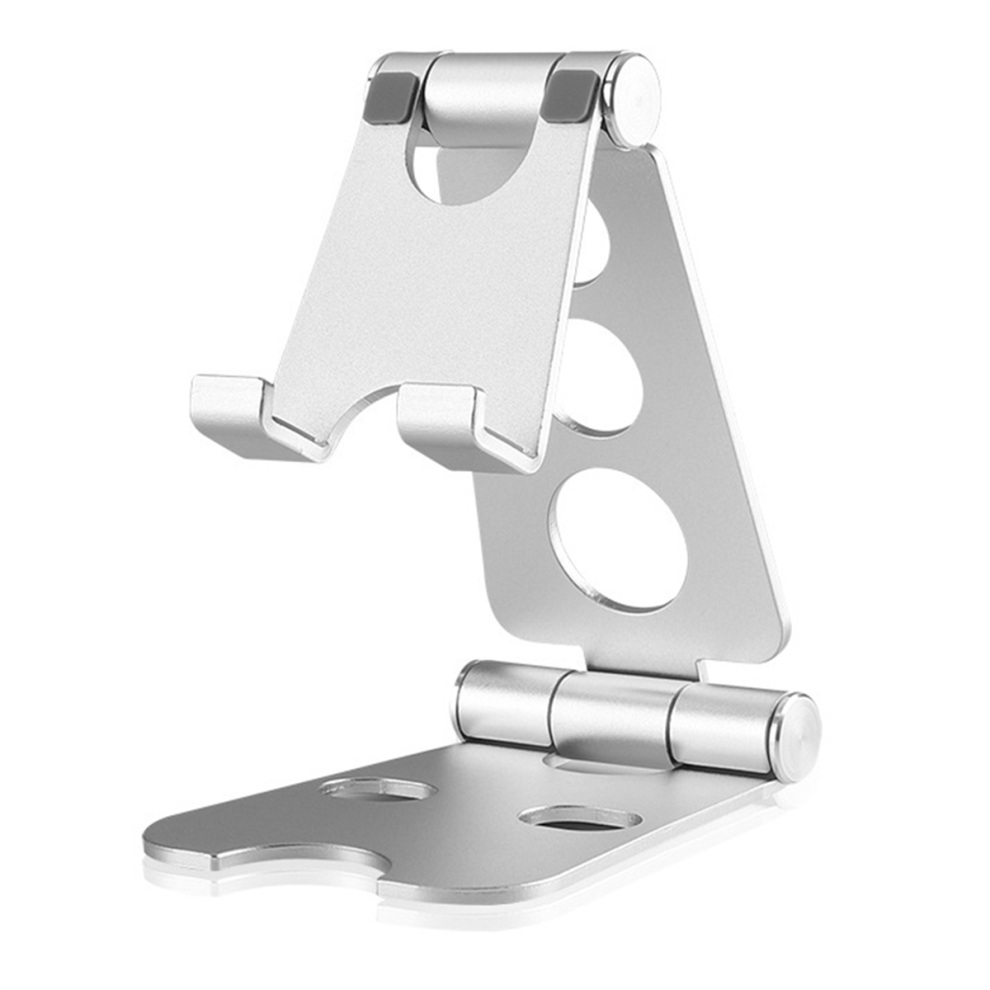 Tablet Stand Folding Adjustable Desk Portable Desktop Bracket Silver 4852641418760