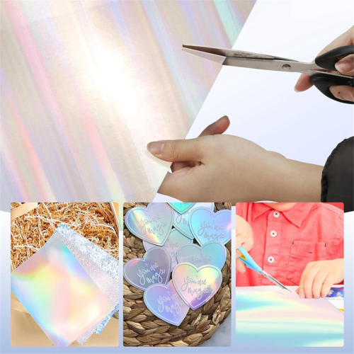 27 folhas de papel cartão holográfico, 8 x 12 polegadas, glitter metálico brilhante 2