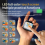 Bluetooth V5.4 Earphone Noise Cancellation Color Screen Touch High Sou 1