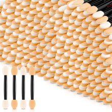 500 Pcs Lidschatten Applikatoren Einweg Augen Make-Up Pinsel Doppel Sid