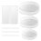 Acrylic Round Cake Disk Set,Acrylic Discs Set,Comb Scrapers,Dowel Rods 1