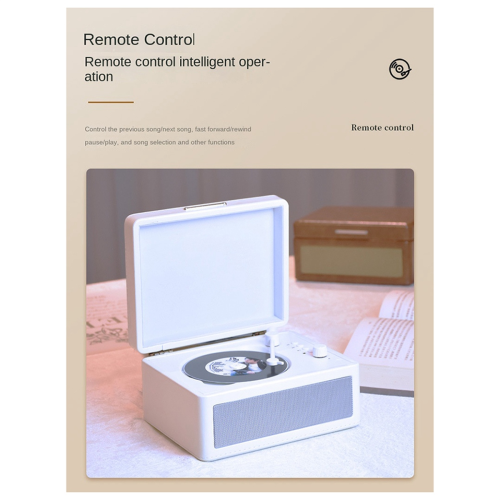 Portable Wireless Bluetooth Speaker, Multi-Functional Reprodutor CD Re 1