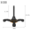 Flute Clarinet Stand Foldable and Removable Bold Yellow Base 7