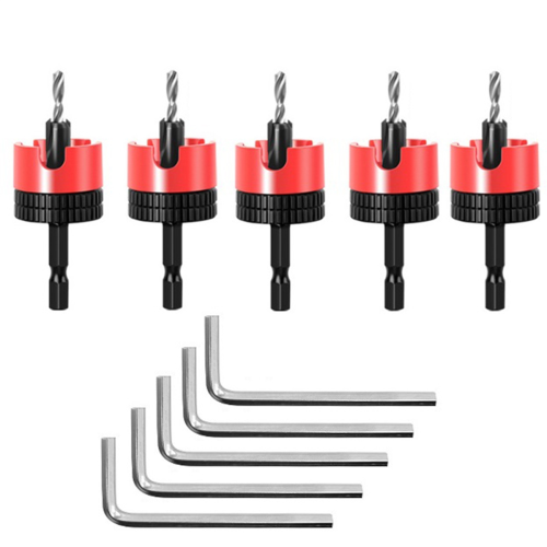 5pcs 8mm Shank Countersunk Drill Bit Woodworking Router Core Limiter B 1